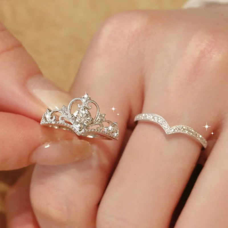 Luxury Crown Stackable Ring Set