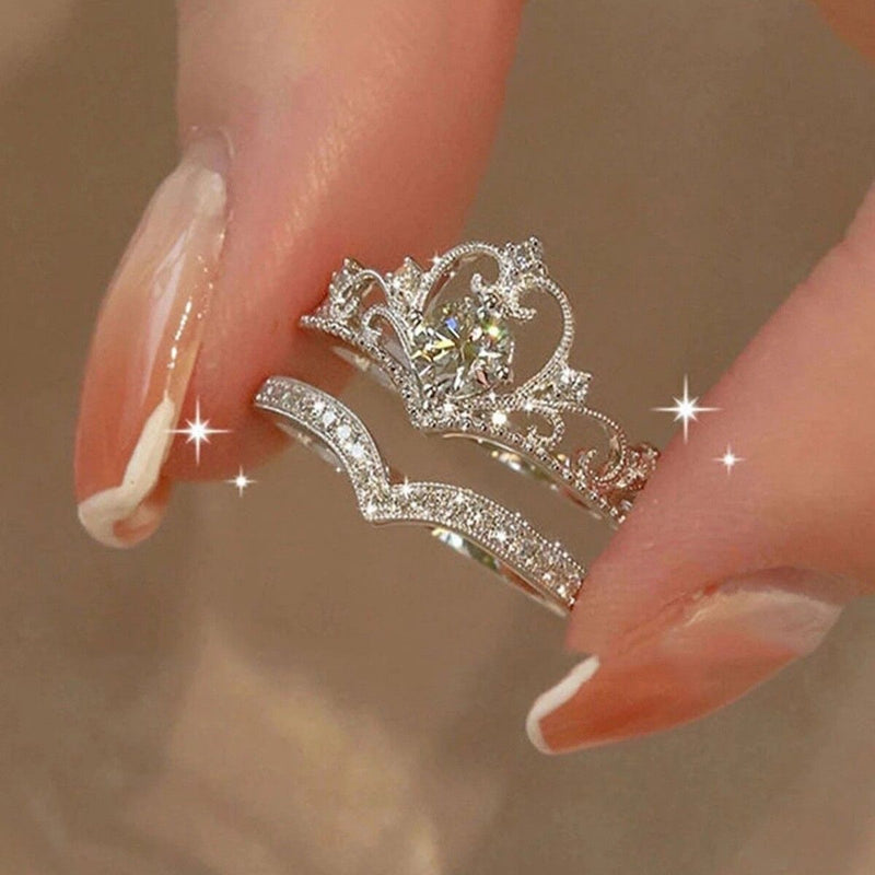 Luxury Crown Stackable Ring Set