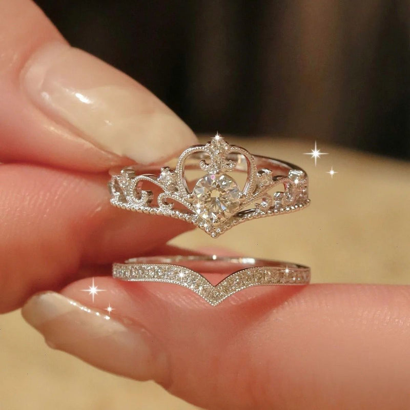 Luxury Crown Stackable Ring Set
