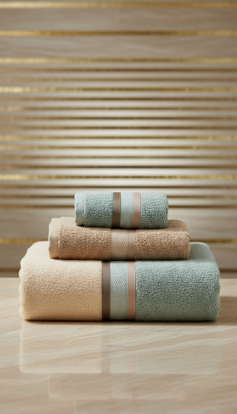 Plush Spa Towel Set in Spa Blue