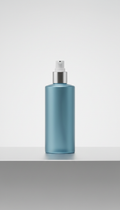 Soothing Steel Blue Body Oil Bottle