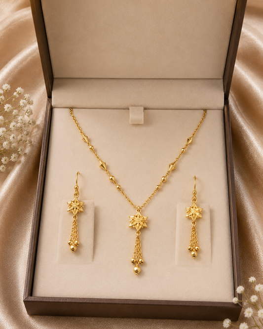 Elegant Star Tassel Necklace Set