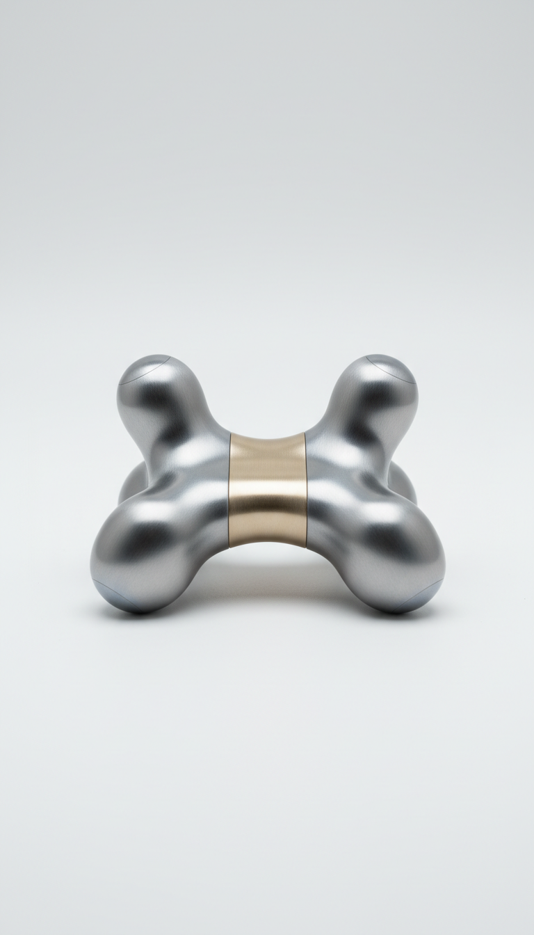 Ergonomic Brushed Metal Massage Tool
