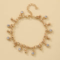 Minimalist Diamond Studded Tassel Bracelet