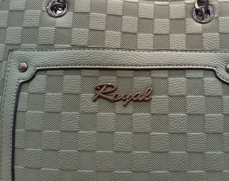 Ridged Textured Shoulder Bag