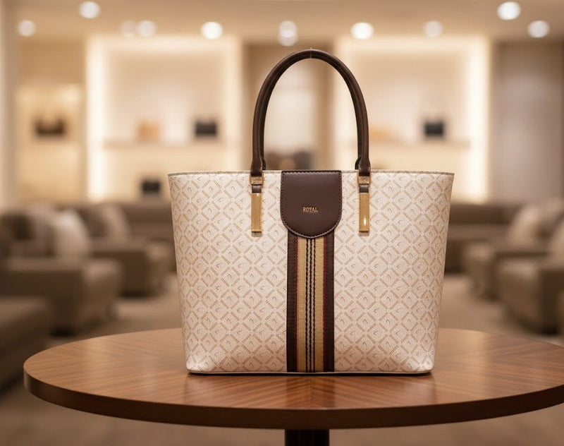 Royal Monogram Tote Bag