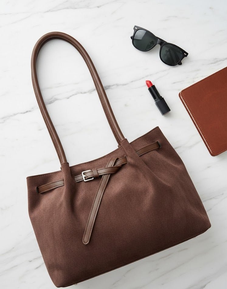 Slouchy Suede Tote Bag