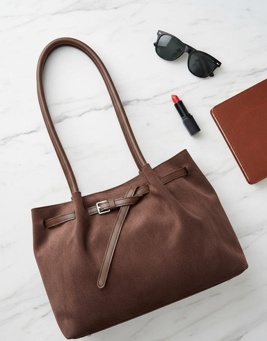 Slouchy Suede Tote Bag