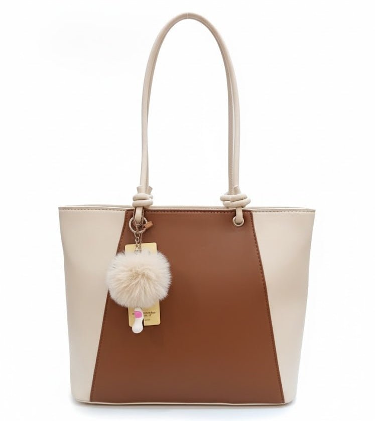 Two-Tone Elegant Tote Bag