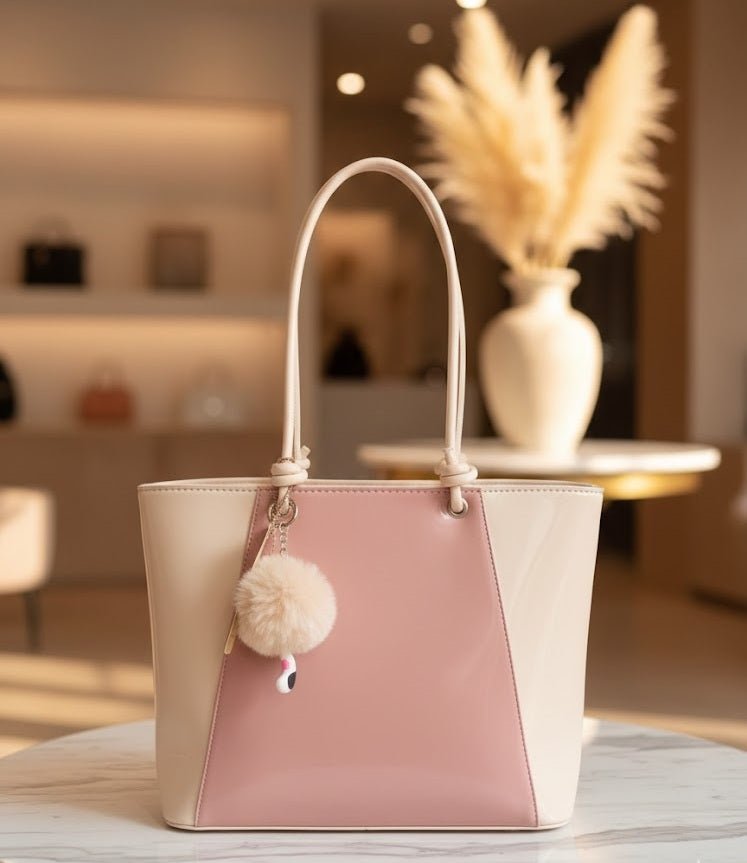 Two-Tone Elegant Tote Bag